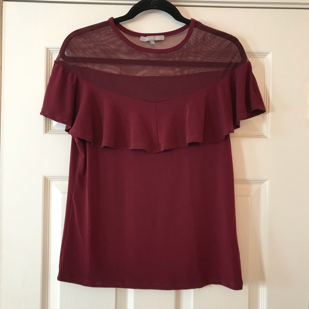 Ruffle Top Blouse